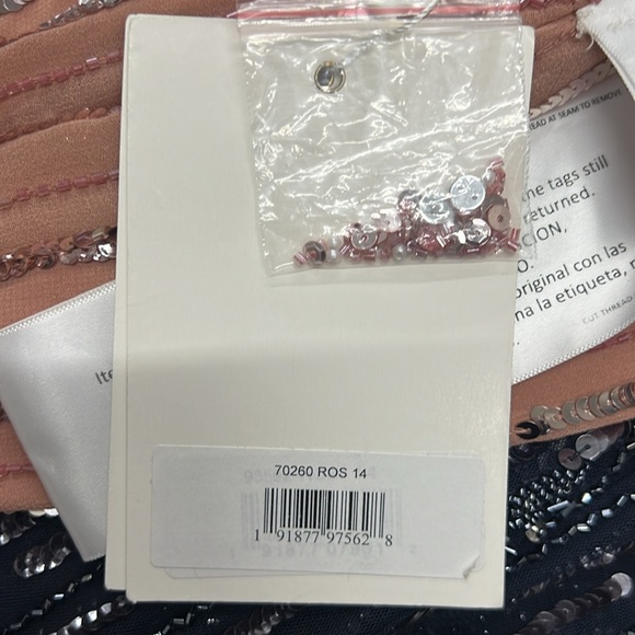 Mac Duggal 70260 STRIPED FLORAL EMBELLISHED SLEEVELESS MIDI DRESS - Picture 11 of 15